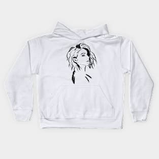 Charcoal drawing Kids Hoodie